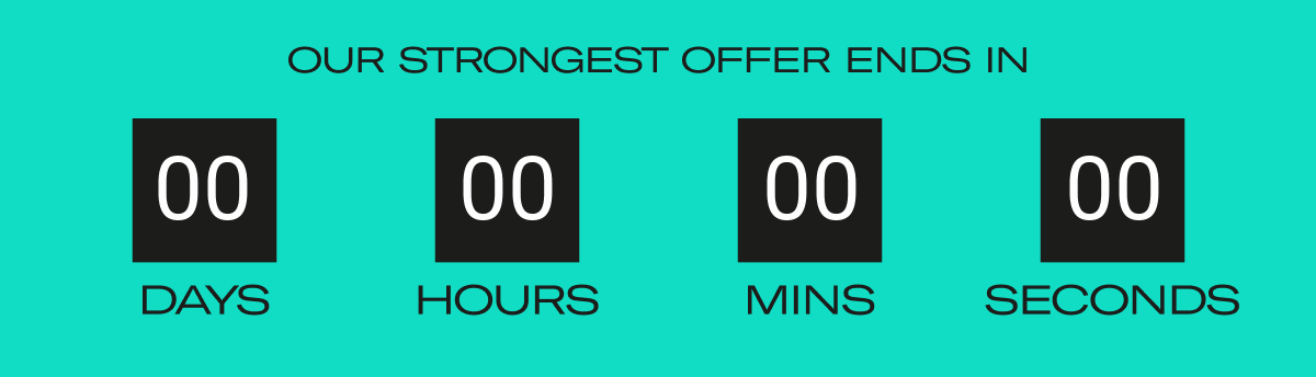 Our strongest offer ends in